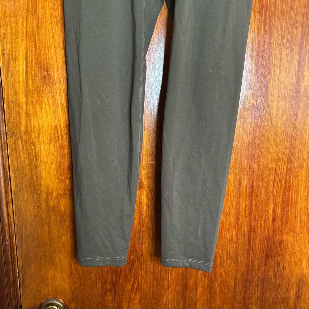 Lululemon Align Leggings Olive Green High Rise Crop Size 6 Sporty Stretch Pants - Picture 4 of 11